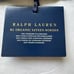 NWT Ralph Lauren RL Organic Sateen Border Standard Pillow Case Pair Polo Navy
