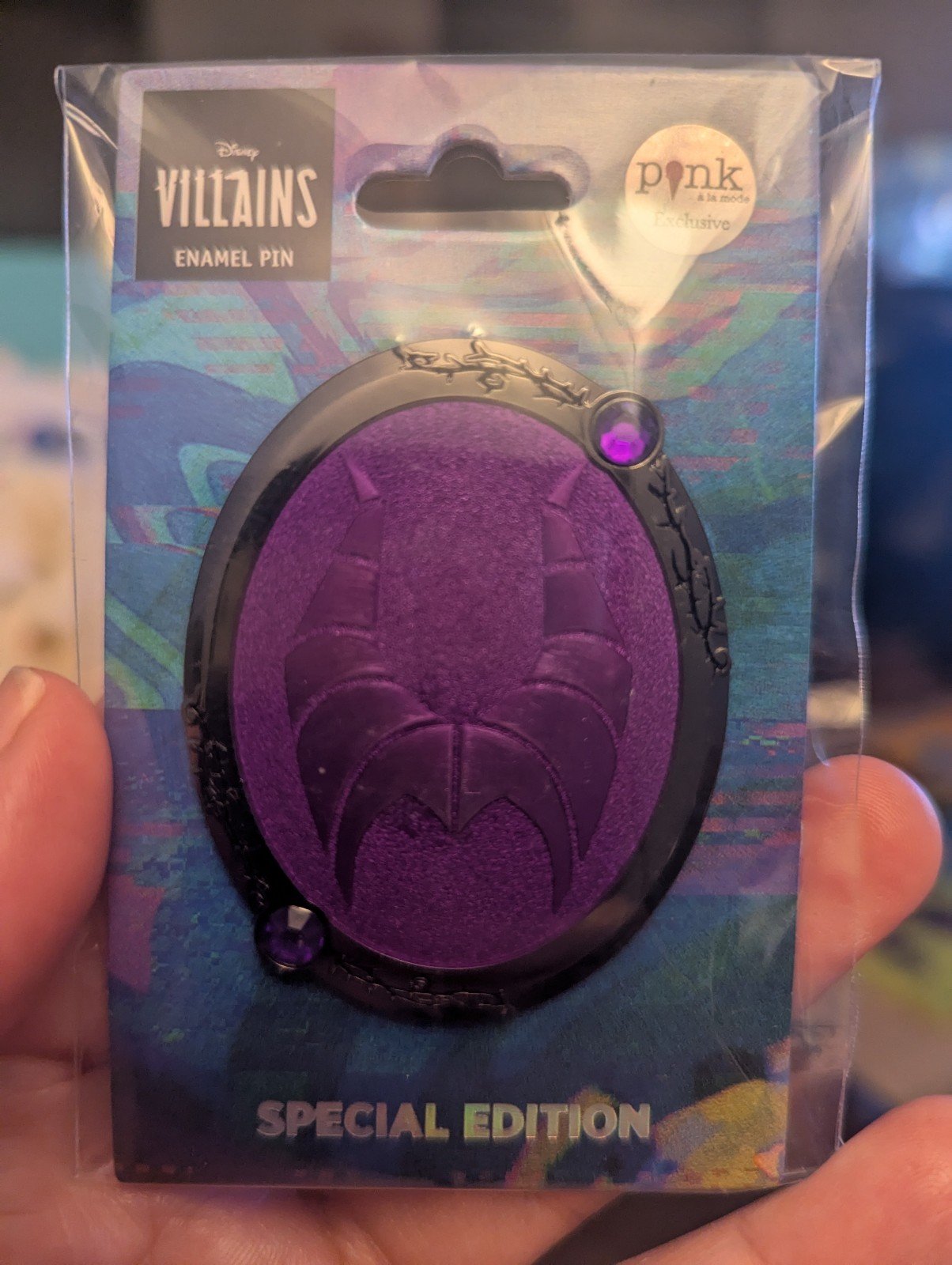 Pink A La Mode Disney Villain Icons SE 200 Pin - Maleficent
