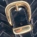 Ted Baker London Black Patent PVC Quilted Gold Logo Zip Buckle Agathis Bag Purse