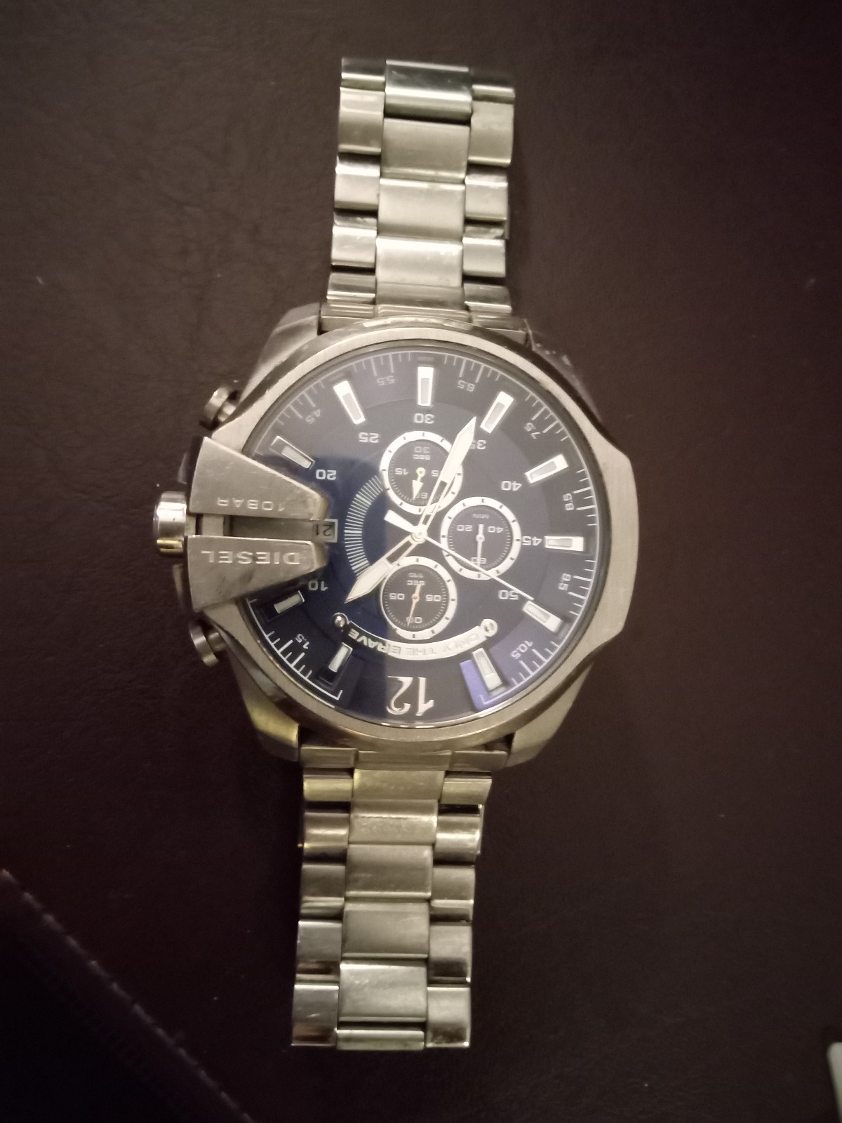 Diesel Mega Chief Chronograph Navy Blue Watch