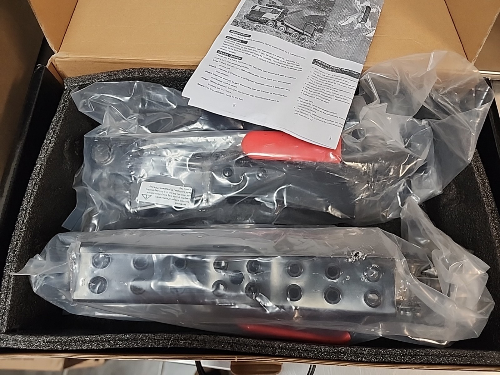 X-Chock Wheel Chock Stabilizer | RV Tire Movement Preventer
