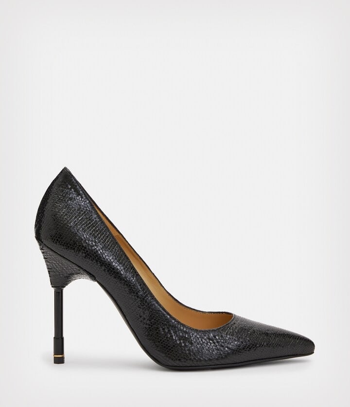 Allsaints Nova Court Pointed Toe High Heel Pumps 38