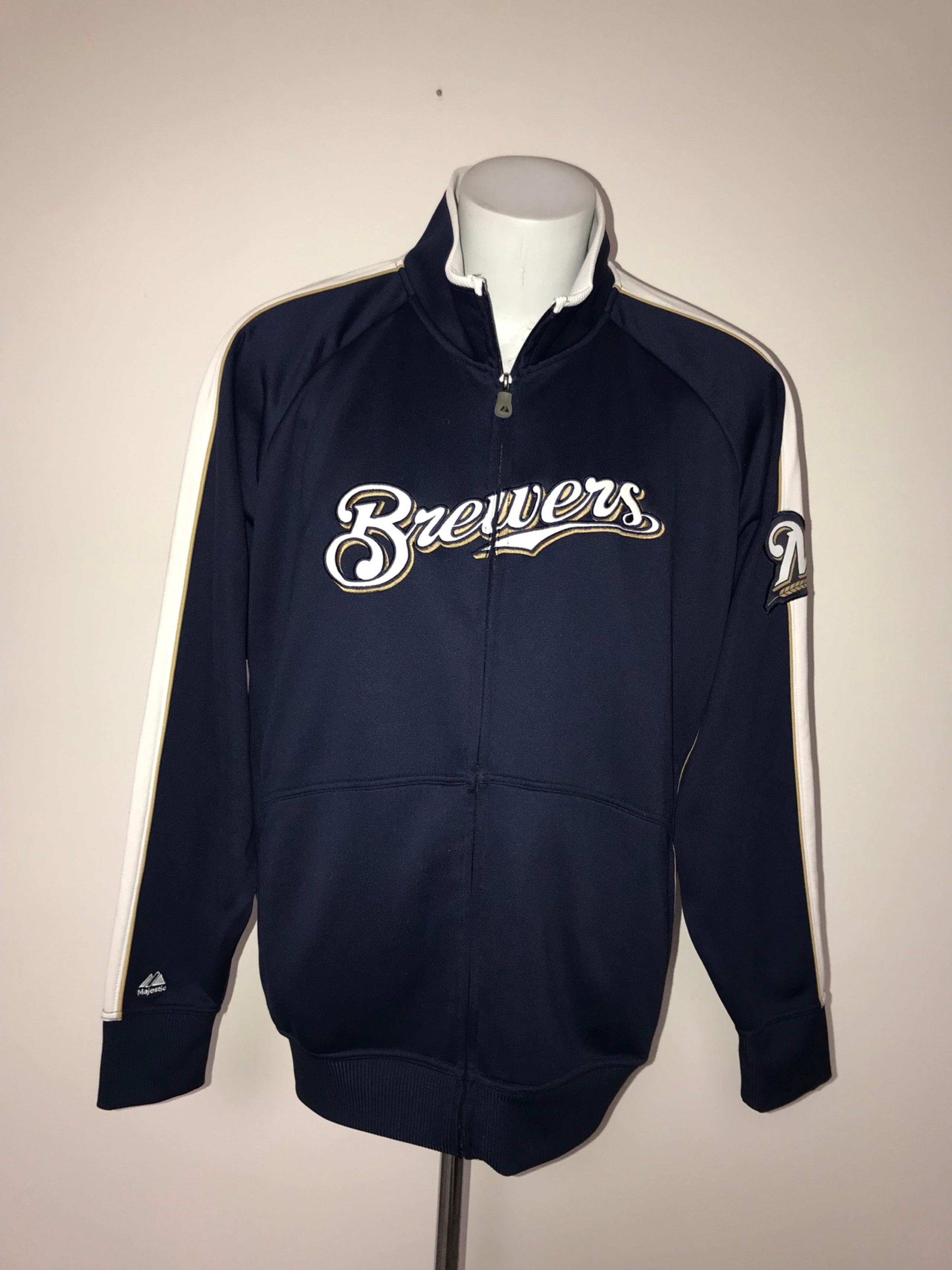 Majestic Milwaukee brewers mens full zip jacket size xl 
Great condition
