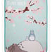 Studio Ghibli My Neighbor Totoro Cherry Blossom Throw Blanket