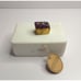 Marble Jewelry Treasure Box Natural Amethyst Gemstone Handle Accent India Pretty