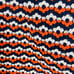 Trina Turk navy and orange printed scalloped shorts Sz 4