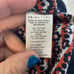 Trina Turk navy and orange printed scalloped shorts Sz 4