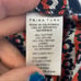 Trina Turk navy and orange printed scalloped shorts Sz 4