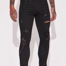 New men ’s fashion nova 4 pairs black skinny jeans size 30