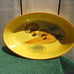 Los Angeles Potteries Oval Casserole Dish Yellow Mushrooms Carrots 601 Ovenware
