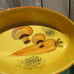 Los Angeles Potteries Oval Casserole Dish Yellow Mushrooms Carrots 601 Ovenware