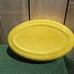 Los Angeles Potteries Oval Casserole Dish Yellow Mushrooms Carrots 601 Ovenware