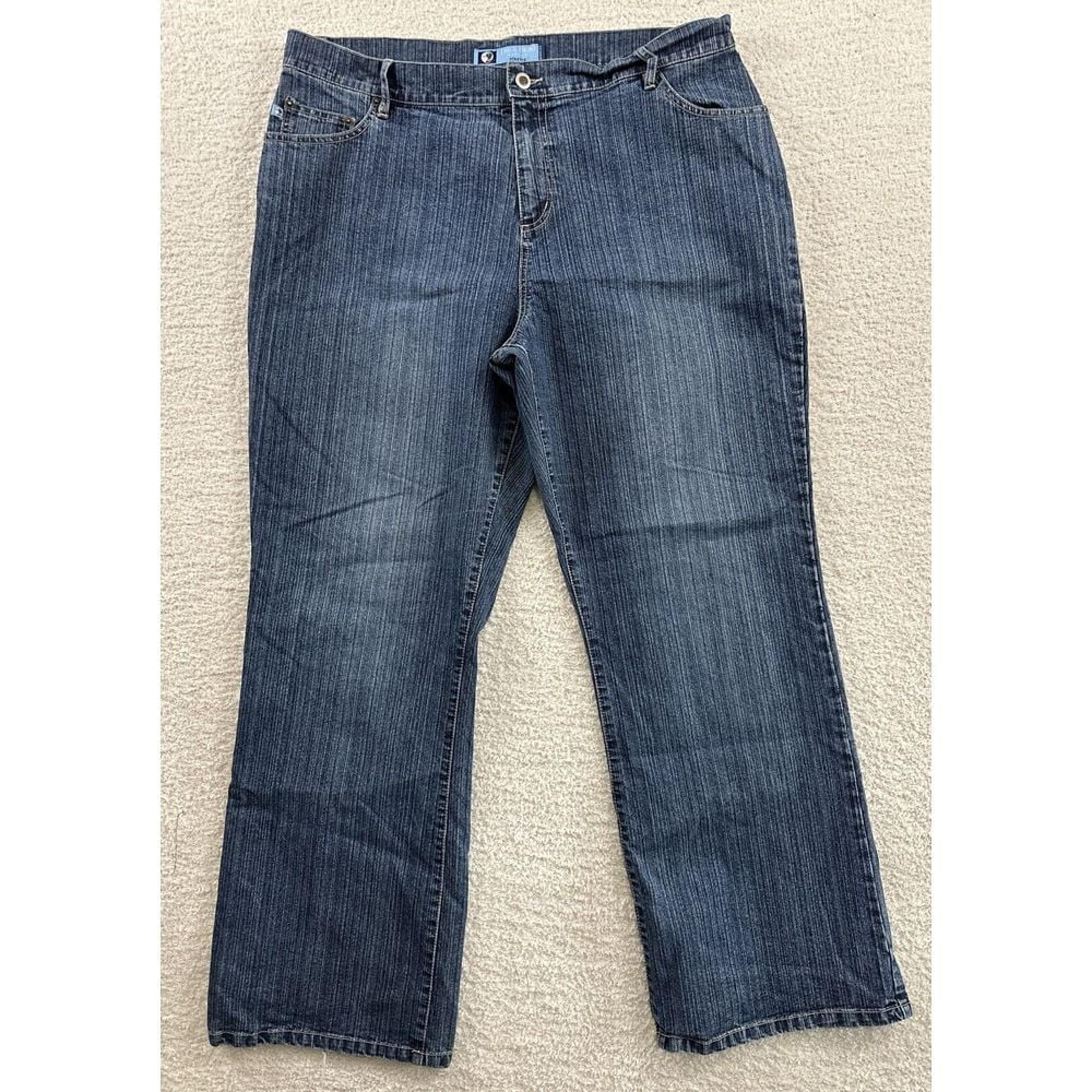 Duck Head Jeans Women's Size 18 (38x30) Average Boot Cut Mid Rise Dark Wash