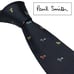 Paul Smith Tie Black Multicolor All-Over Pattern with Sheen