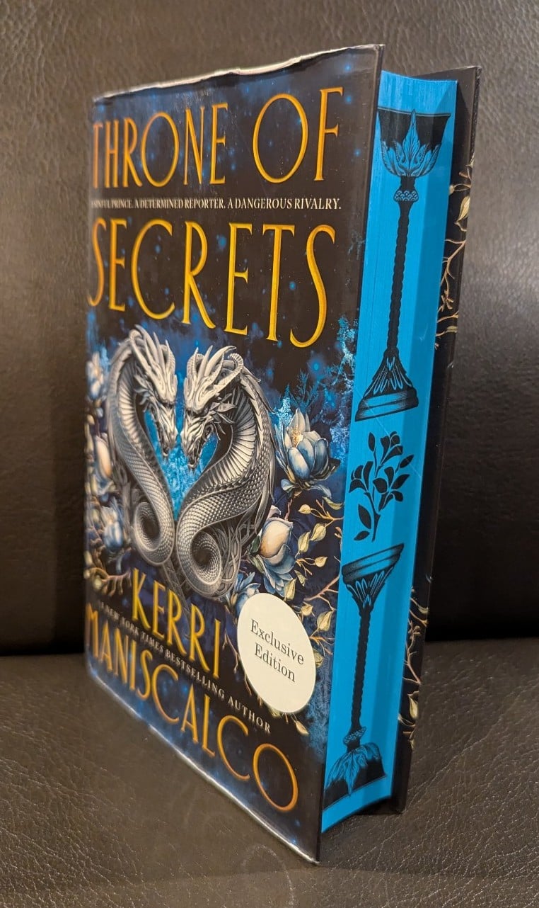 Waterstones Throne of Secrets Digital Edges Embossed