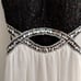 Formal Girls Dress Size 3 Ivory & Black
