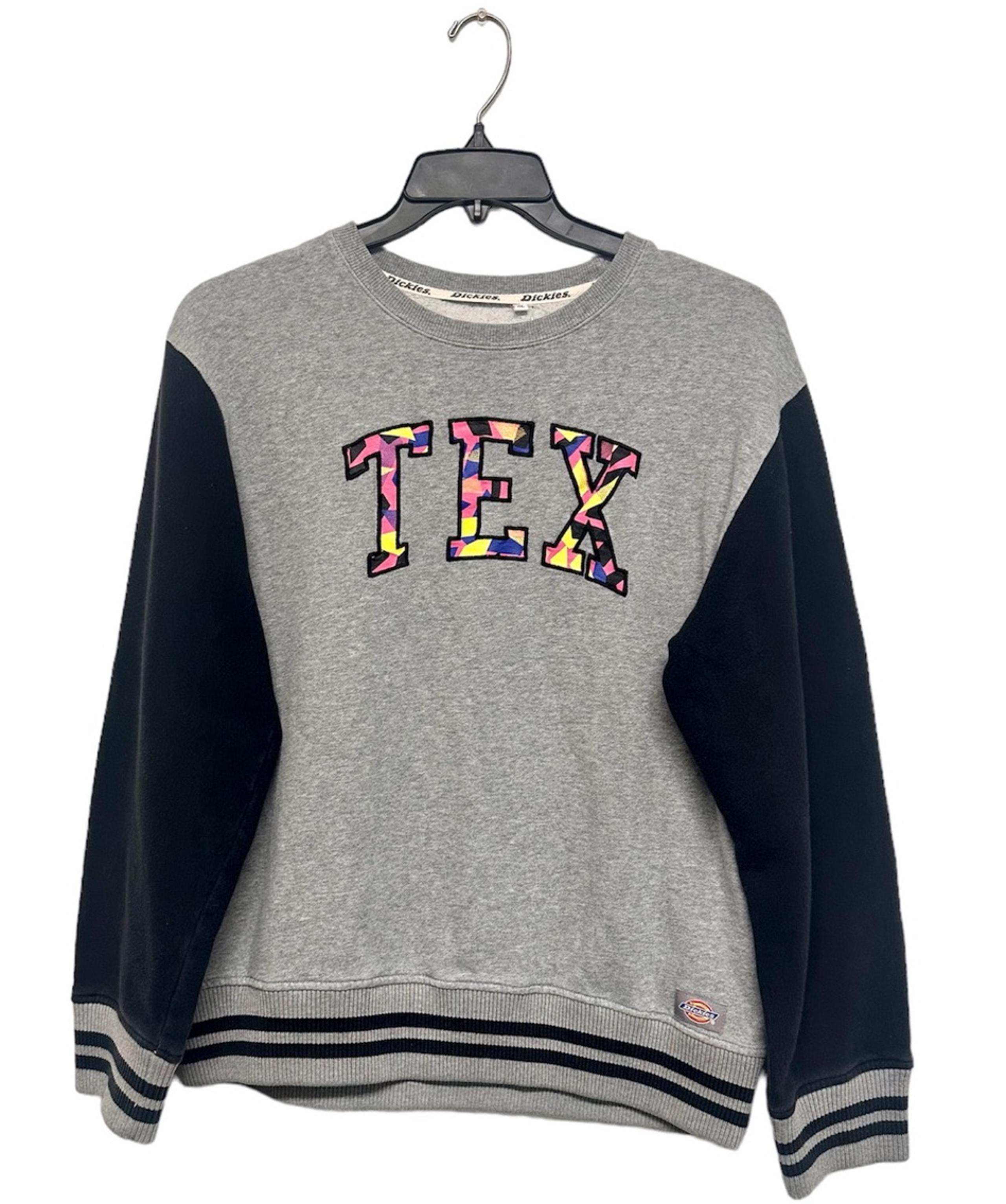 DICKIES TEX Chest Logo Mens Crewneck Sweatshirt Size XL EUC