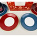 Williams Sonoma LUNAR Mixed Set of 4 TEACUPS and SAUCERS New in Box
