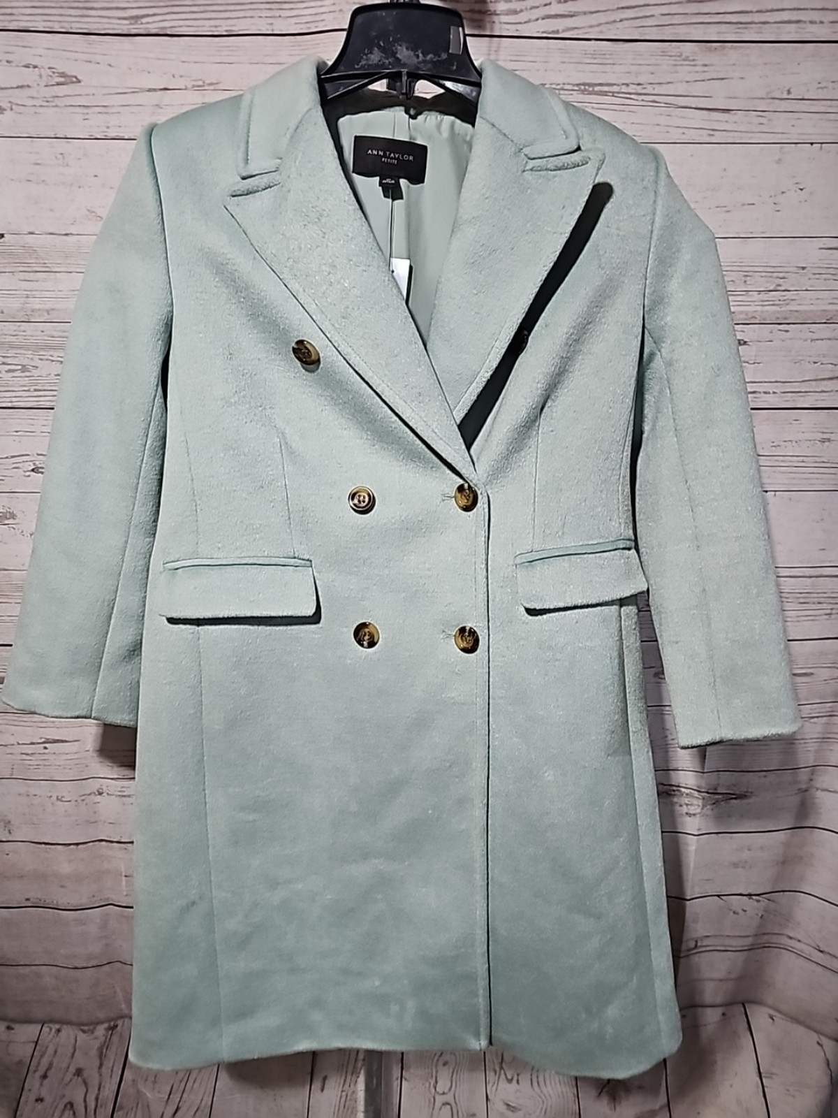 NWT Stunning Ann Taylor Light Blue PeaCoat