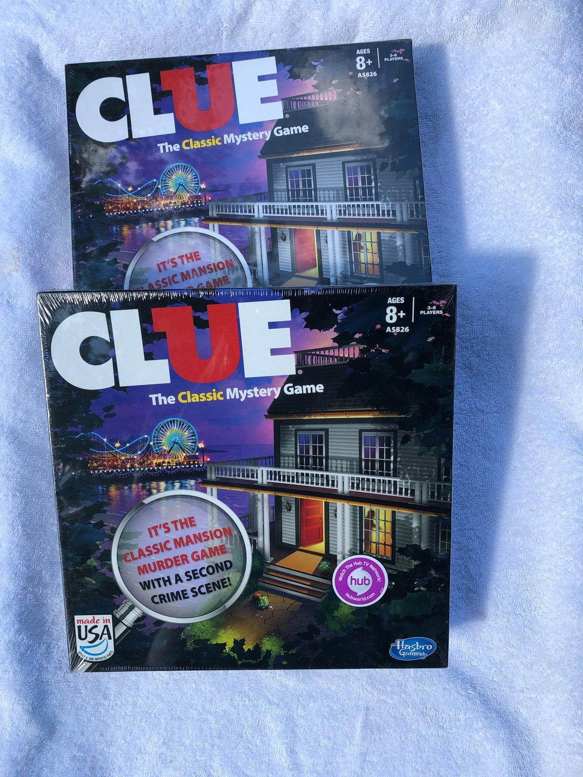 2 pk, of brand new Hasbro Clue Board Game - The Classic Mystery