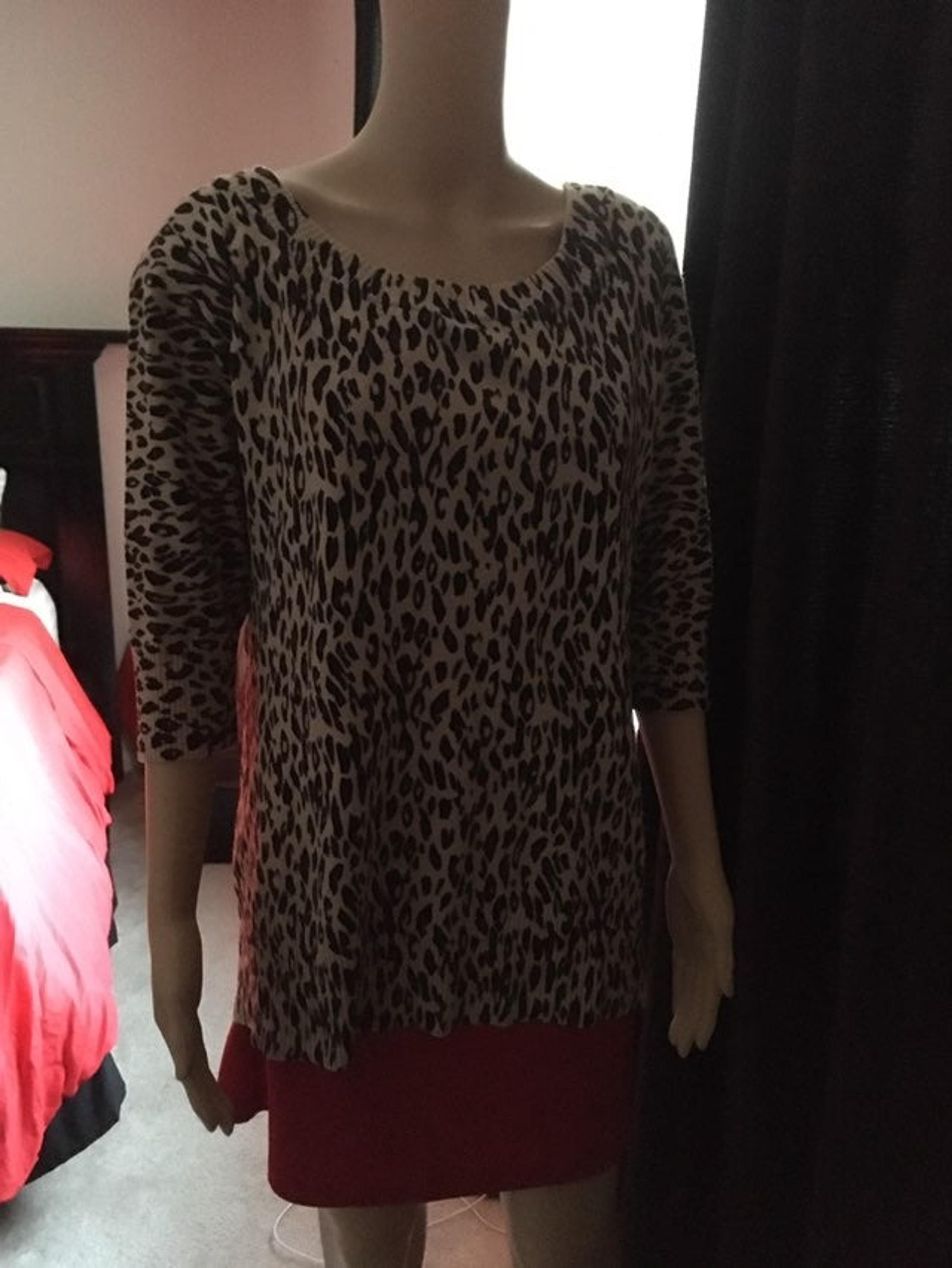 Animal Print Forever 21 Scoop Sweater 3X
