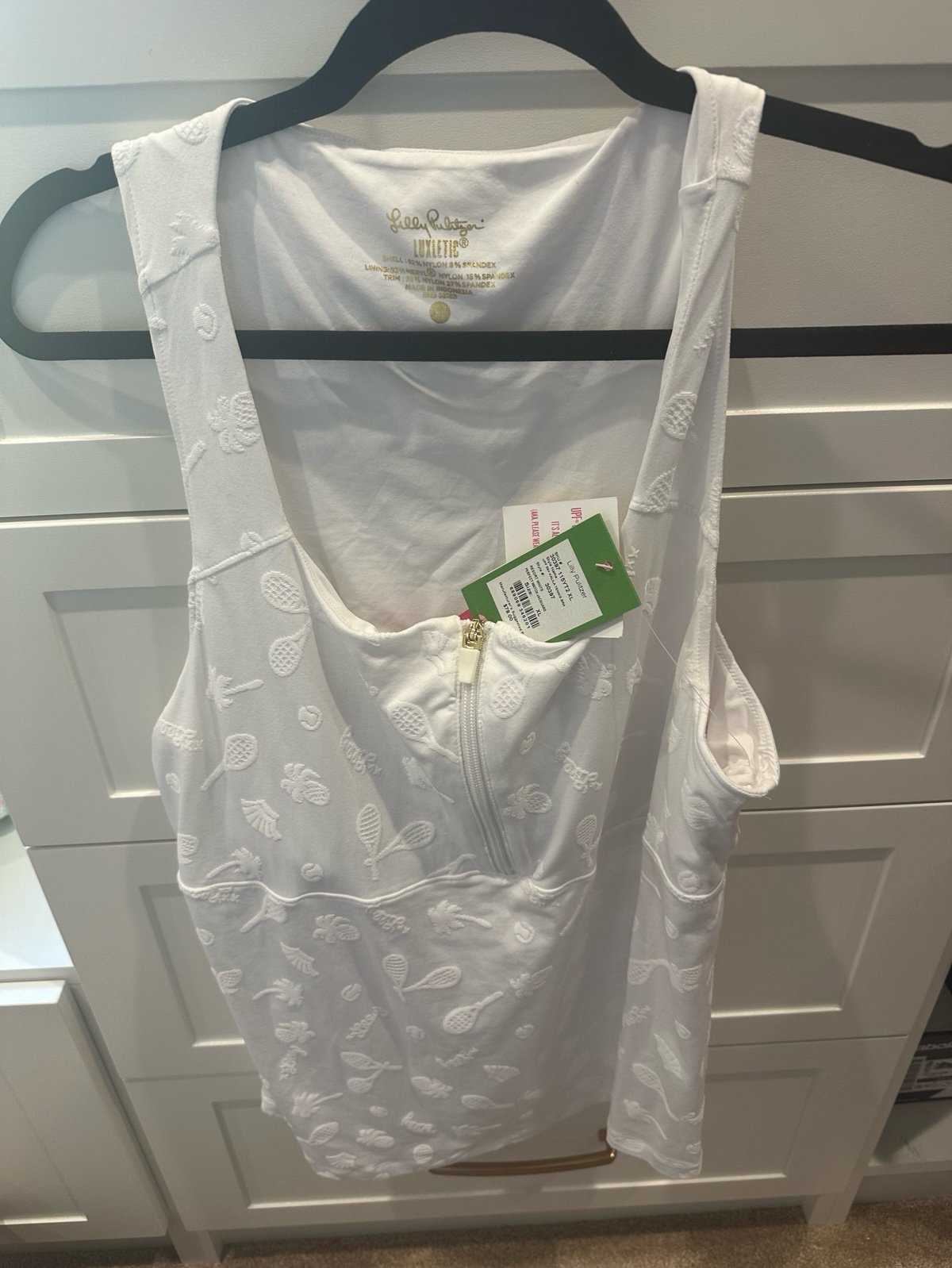 NWT Lilly Pulitzer UPF 50+ kalila tennis bra top