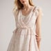 NEW! Ted Baker Women's 0 Evelyna Coral-Print Ruffle Mini Dress NWT 295