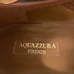 Aquazzura Firenze Brown Leather Christy Ankle Tie Flats Sz 41/10.5 Italy