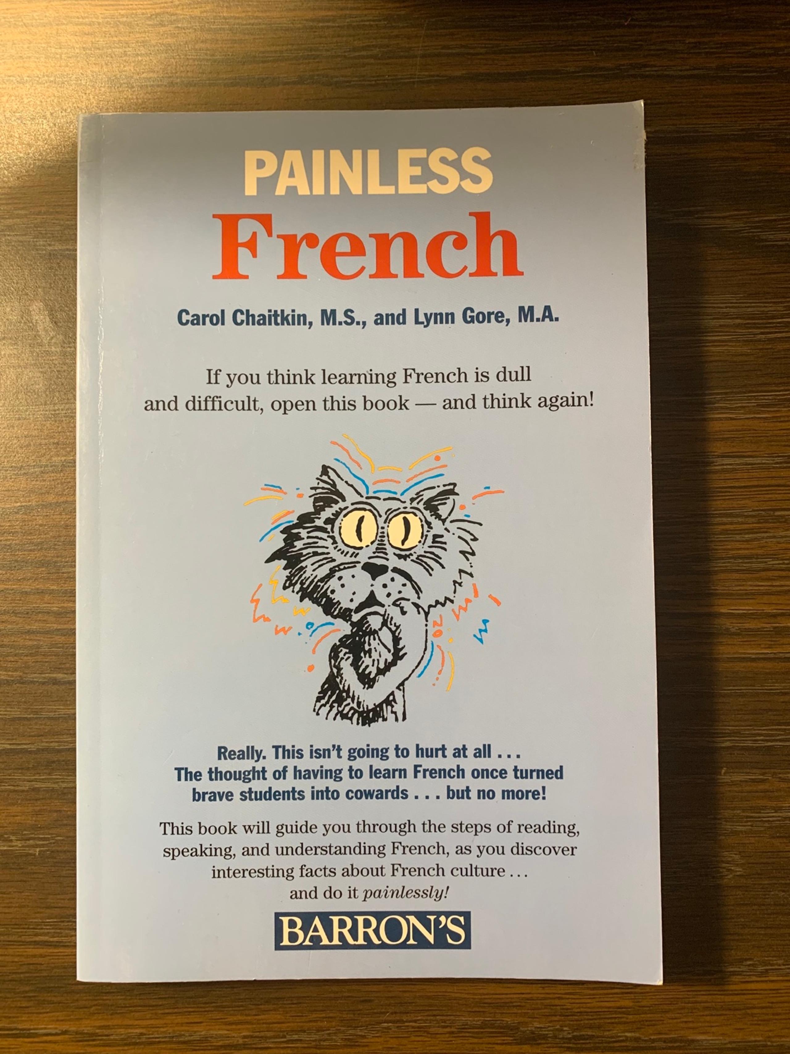 Painless French paperback book