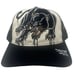 Ed Hardy Trucker Hat Embroidered Tattoo Panther Off White/Black Snapback Cap