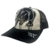 Ed Hardy Trucker Hat Embroidered Tattoo Panther Off White/Black Snapback Cap