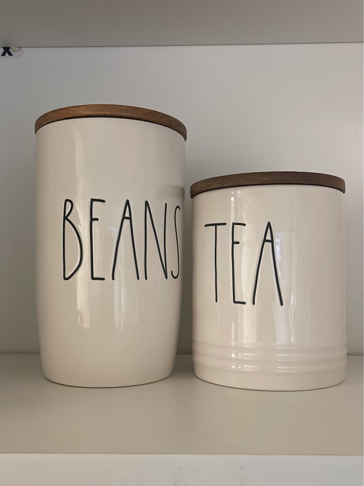 Rae Dunn Beans and Tea canister