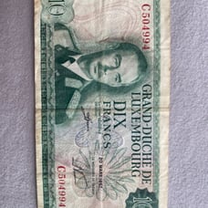 10 francs Grand-Duche de Luxembourg