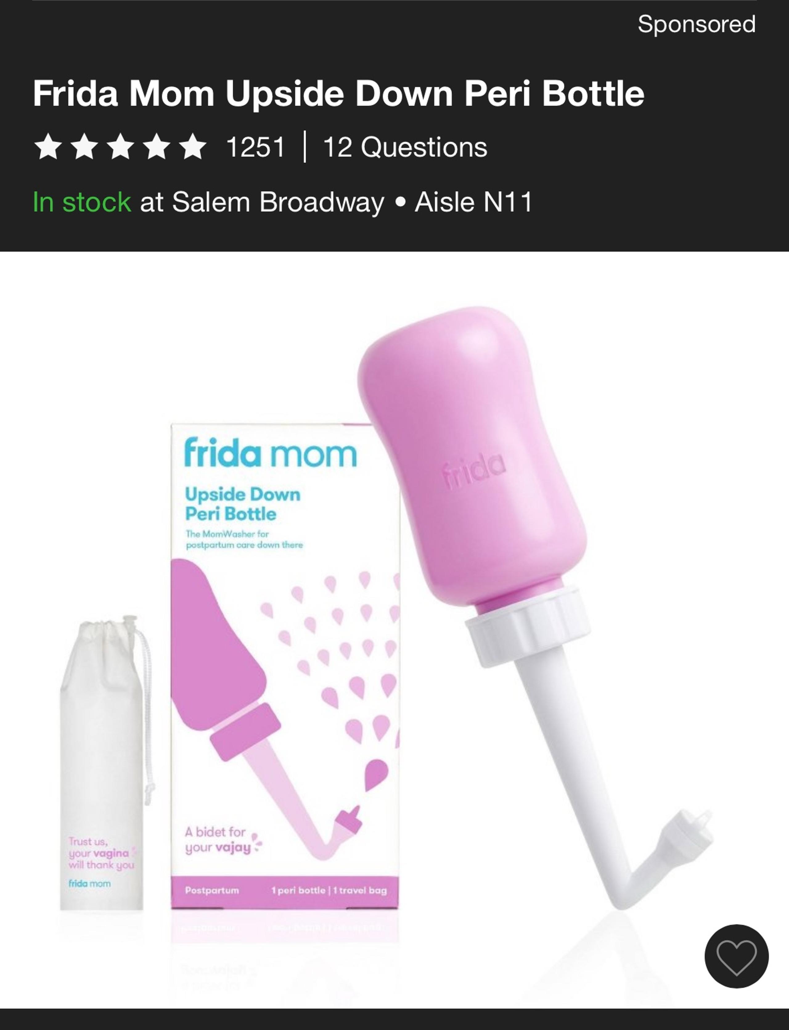 Frida Mom Upside Down Peri Bottle
