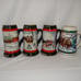 Budweiser Holiday Steins 1990-1993