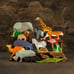 Big Wooden Safari toy set (21pcs) African Animals toys Nature table Waldorf toys