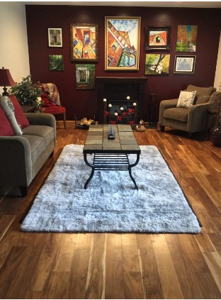 4x6 Feet Small Area Rug, Upgrade Anti-Skid Durable Rectangular Cozy Rug
