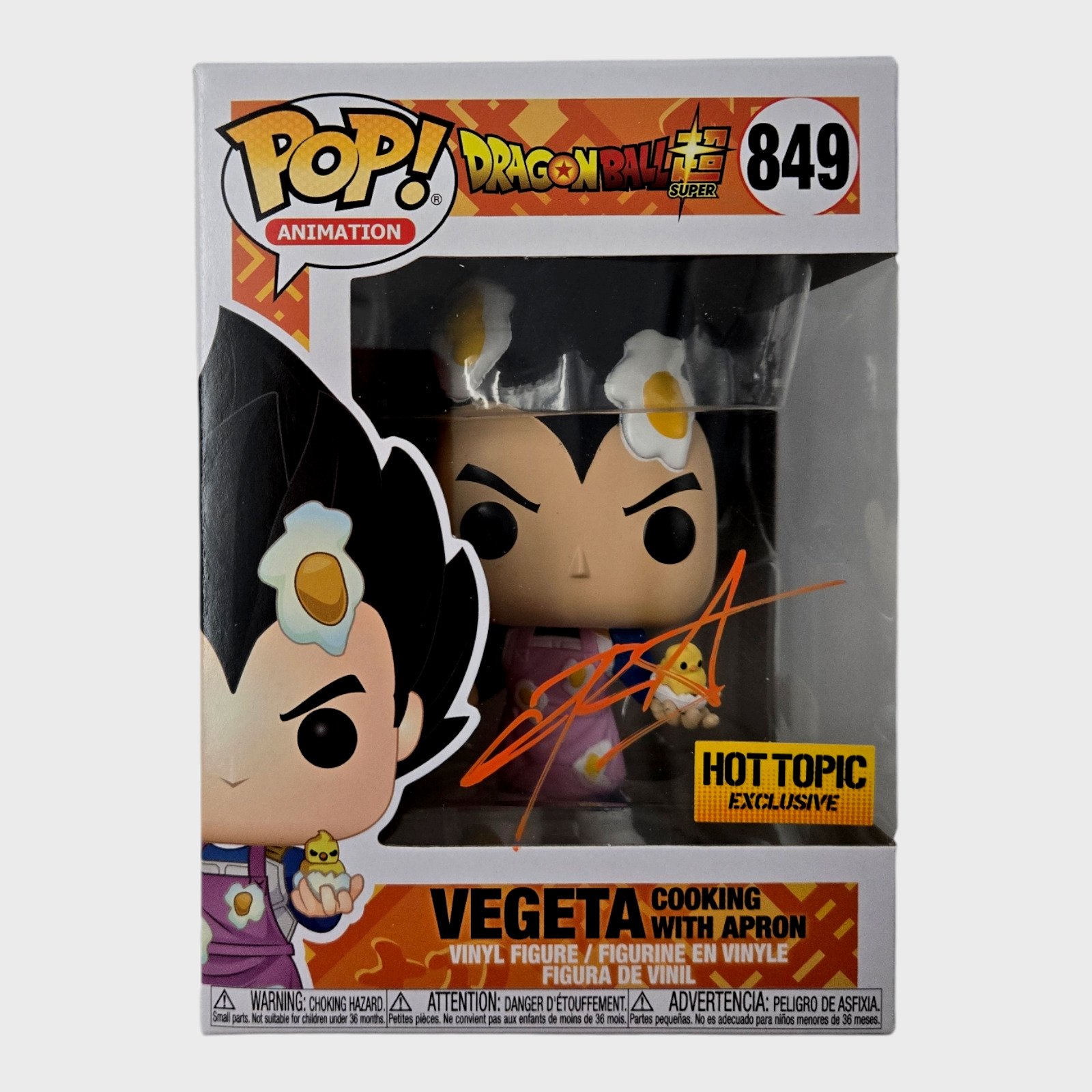 Chris Sabat Signed Funko Pop Vegeta Dragon Ball Z Anime Autograph JSA COA 726