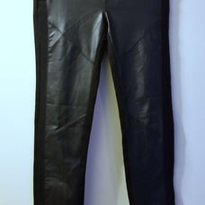 Black Faux Leather Suko Jeans Leggings