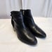 Lauren Ralph Lauren Women's Damara Leather Suede Black/Black Ankle-High Leather