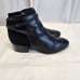 Lauren Ralph Lauren Women's Damara Leather Suede Black/Black Ankle-High Leather