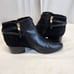 Lauren Ralph Lauren Women's Damara Leather Suede Black/Black Ankle-High Leather