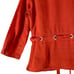Carole Little Vintage Orange Linen Front Tie Jacket size Medium