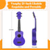 Soprano Ukulele for Kids，21 Inch Ukelele with Bag Strap Picks