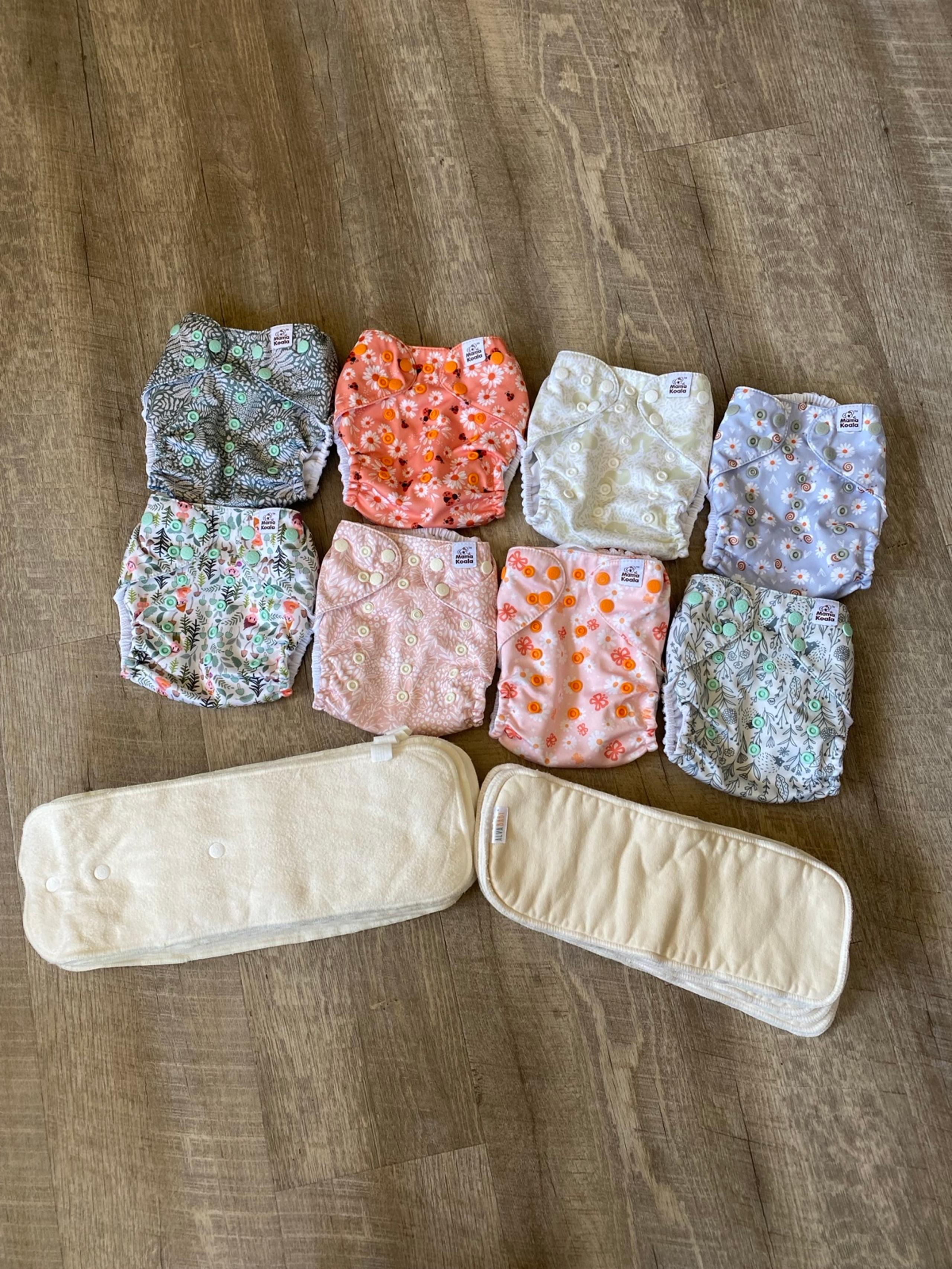 Mama Koala 3.0 Cloth Diaper Lot- Alva Baby Inserts Included!