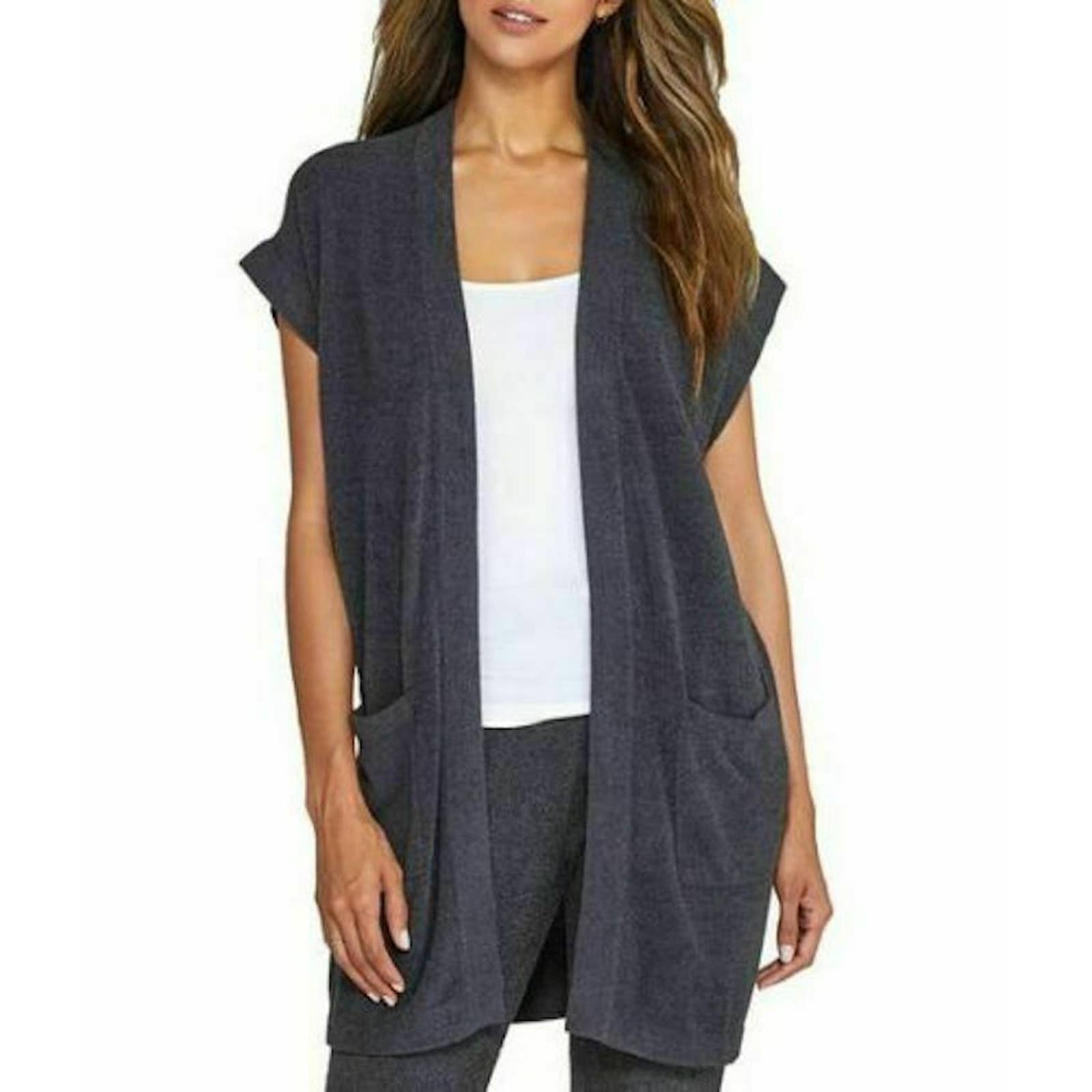 Barefoot Dreams Sleeveless Cardigan Sweaters Mercari