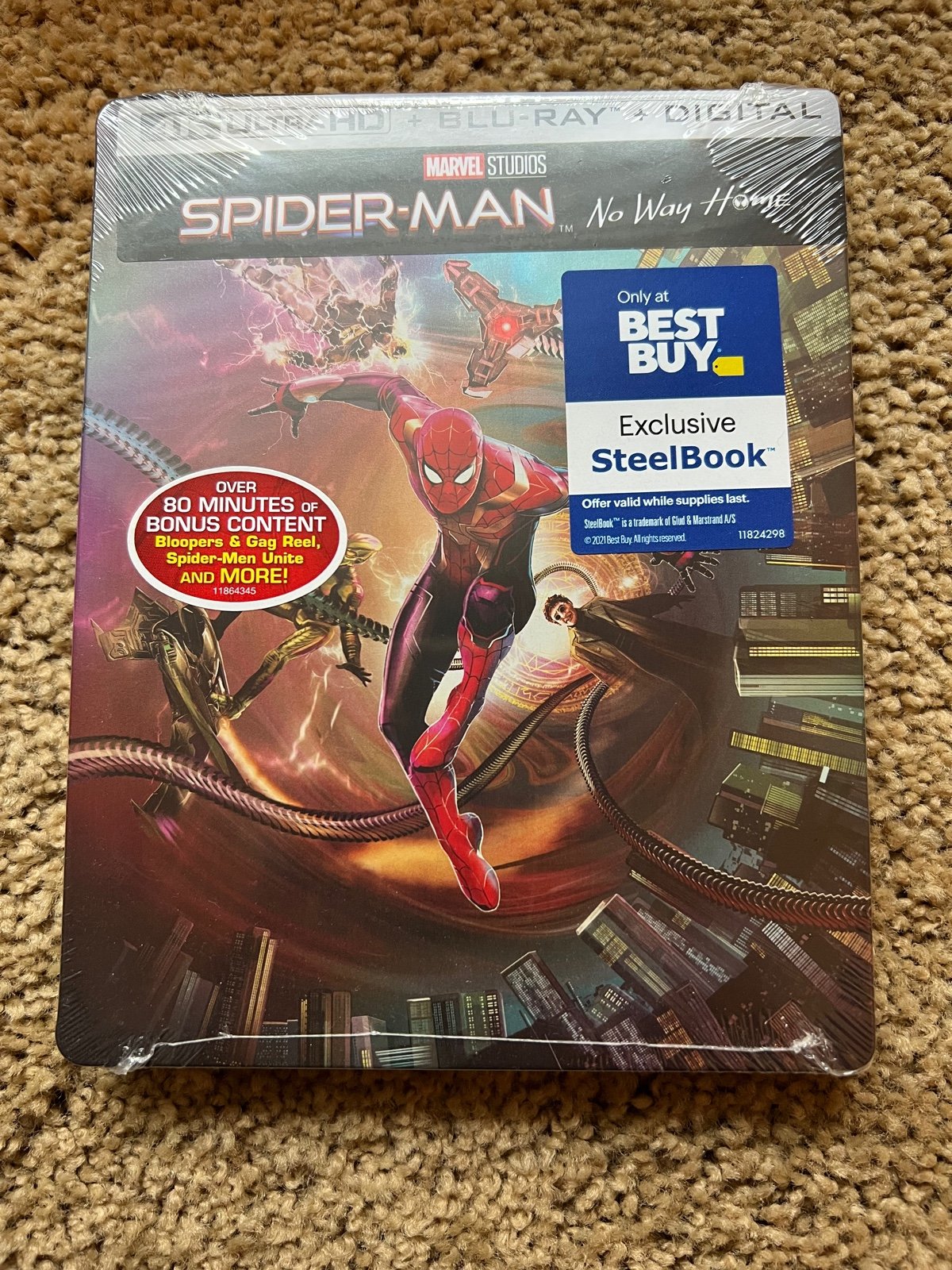 Spiderman No Way Home Steelbook Best Buy Exclusive