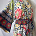 Wayward Fancies eShakti Graphic Floral Crepe Sash Tie Kaftan Dress Size 4