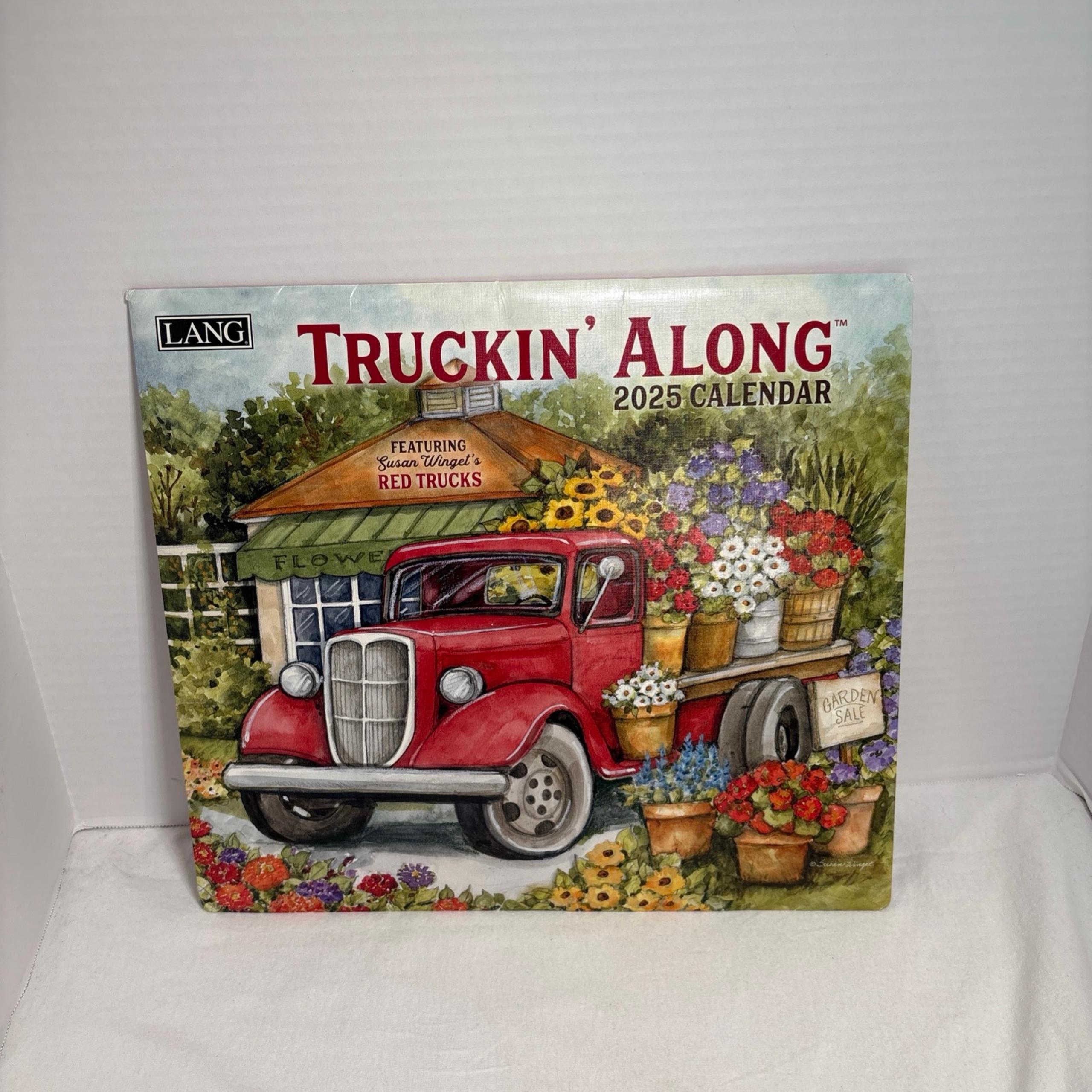 LANG Truckin' Along 2025 Wall Calendar
