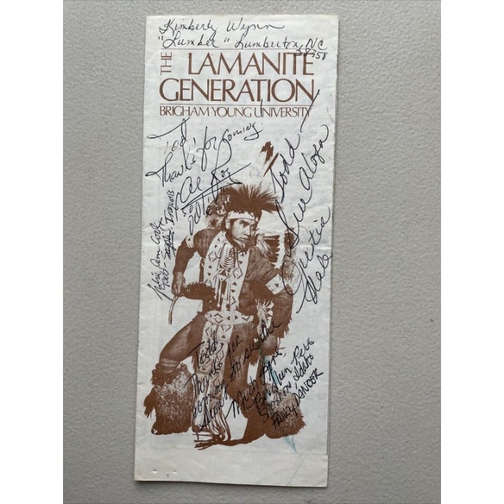 Lamanite Generation Program Mormon LDS BYU Native Culture Indian SIGNED BY CAST